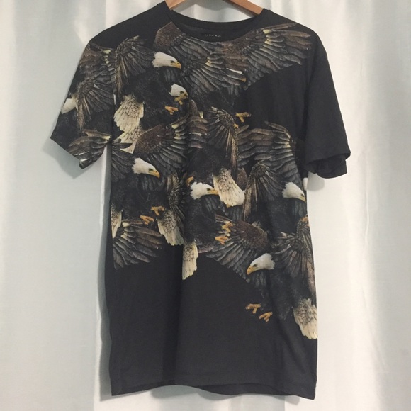 Zara Other - Zara Men Sz M Eagle Graphic Tee